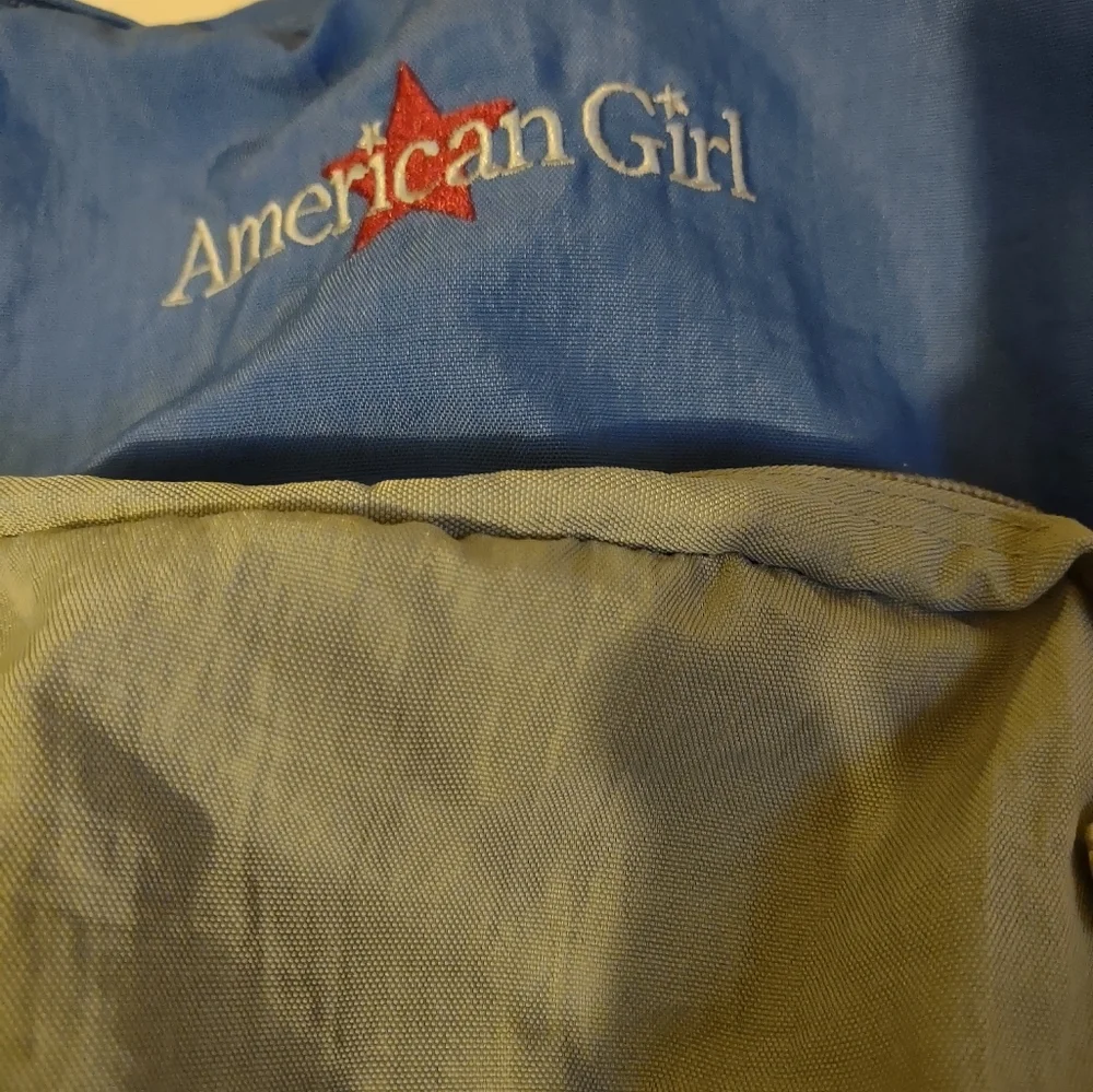 American Girl Navy and Khaki Backpack‎ Bookbag School Travel Nostalgia Casual